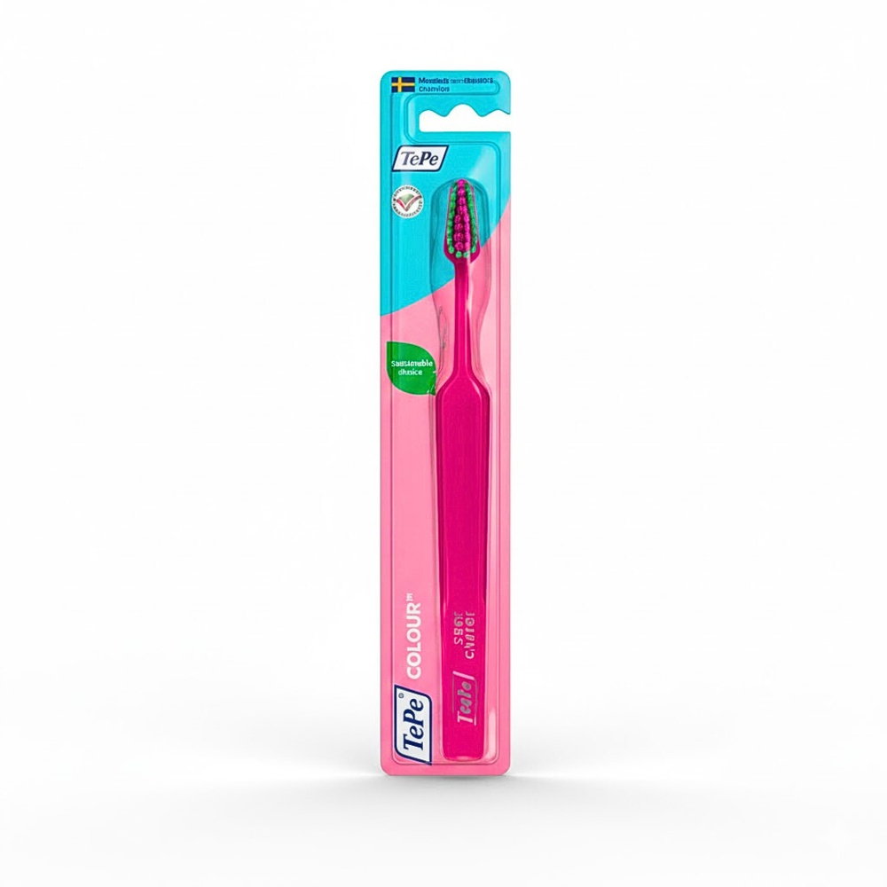 tepe – tepe brosse a dents colour rose soft – 1u