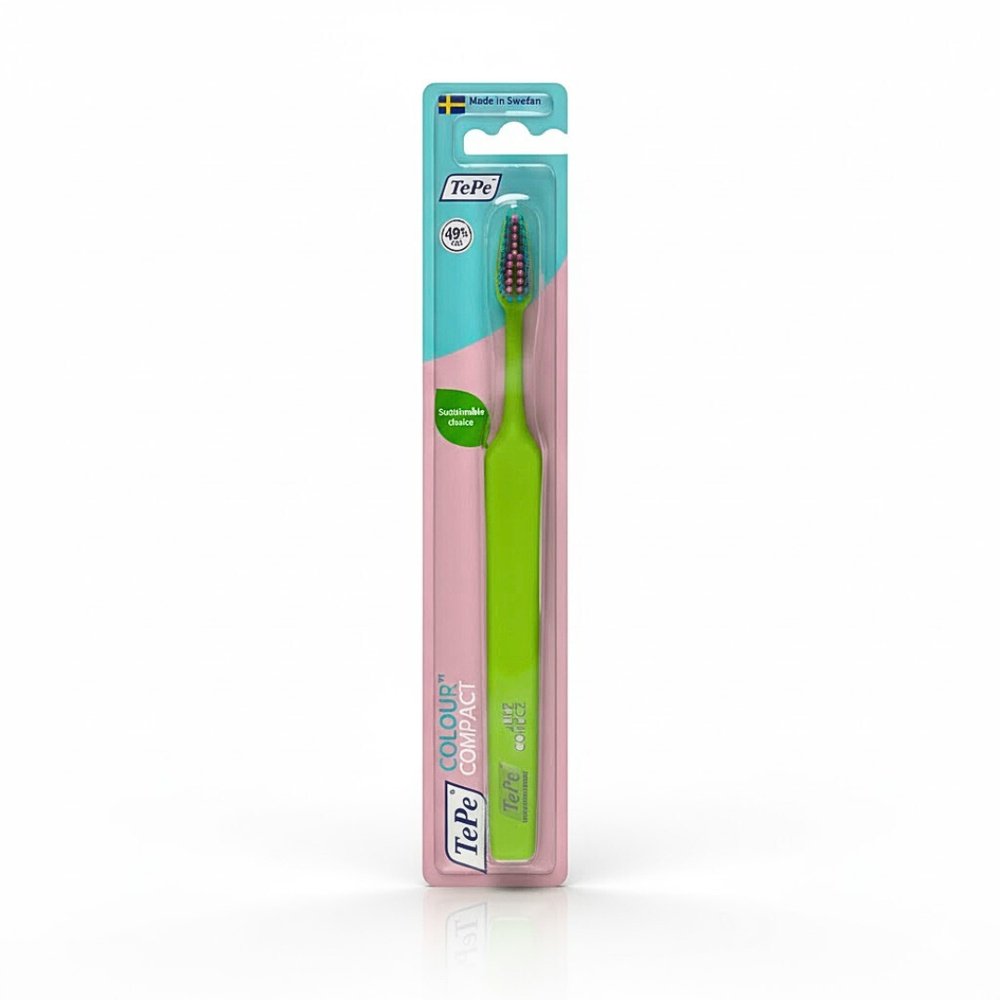 tepe – tepe brosse a dents colour vert soft – 1u