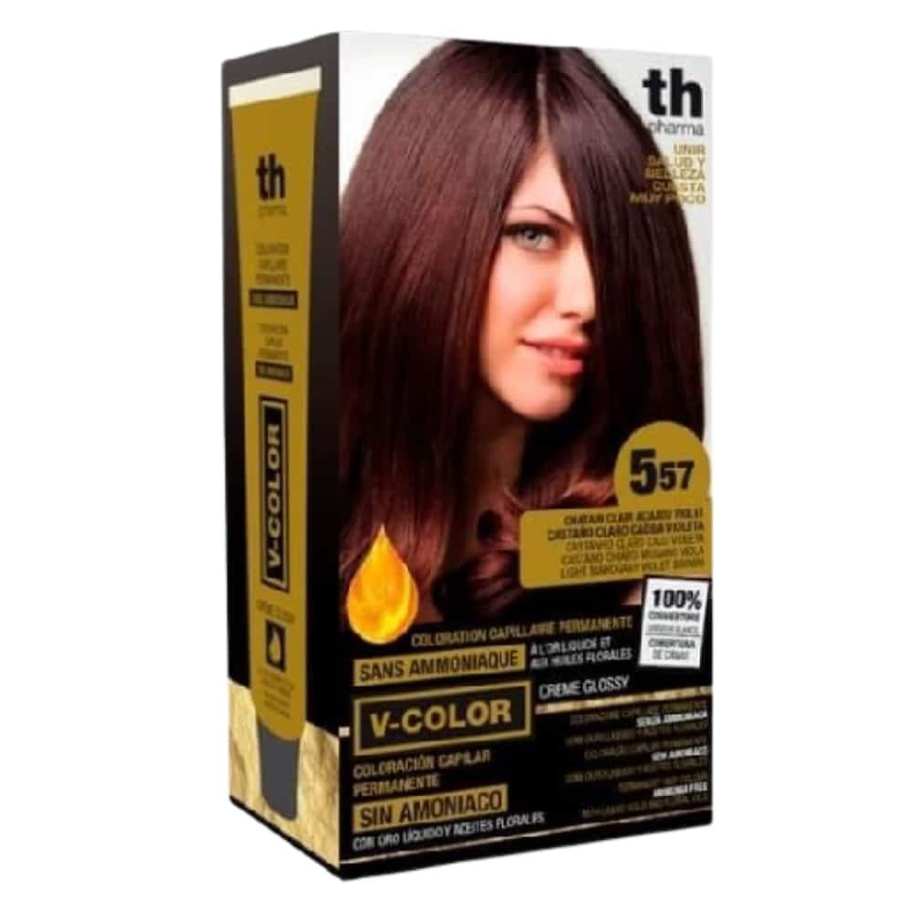 th pharma – vitalia color coloration capillaire sans ammoniac – th pharma n 5.57 – chatain clair acajou violet