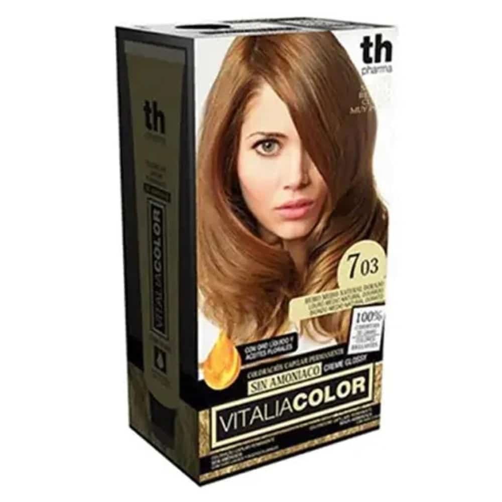 th pharma – vitalia color coloration capillaire sans ammoniac – th pharma n 7.03 – blond moyen naturel dore