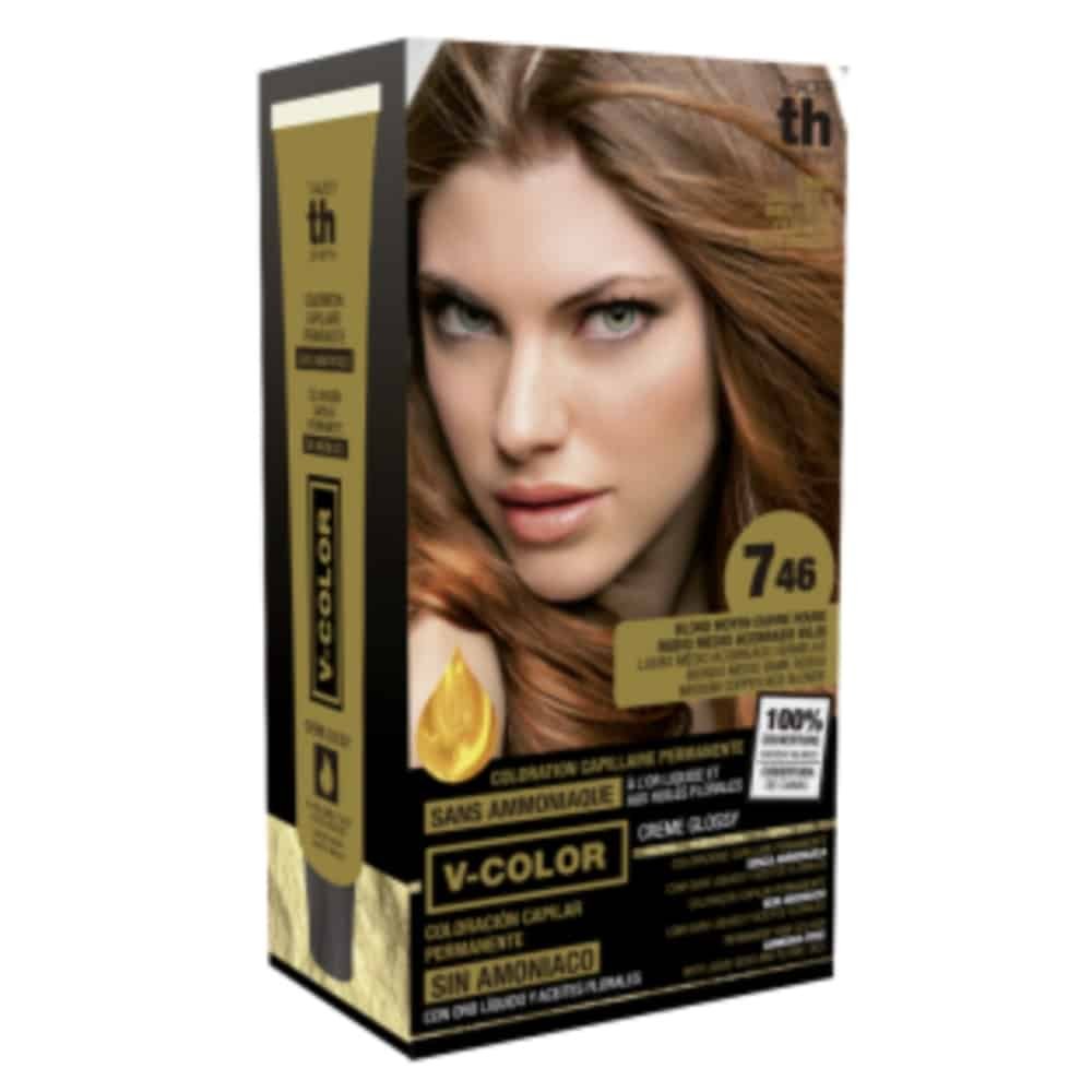 th pharma – vitalia color coloration capillaire sans ammoniac – th pharma n 7.46 – blond moyen cuivre rouge