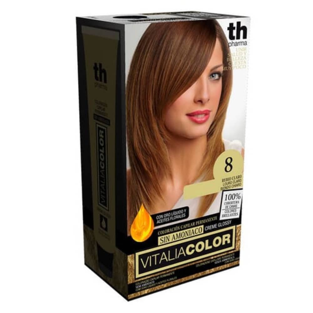th pharma – vitalia color coloration capillaire sans ammoniac – th pharma n 8.0 – blond clair
