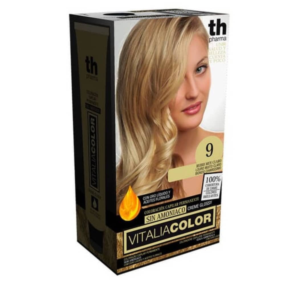 th pharma – vitalia color coloration capillaire sans ammoniac – th pharma n 9.0 – blond tres clair