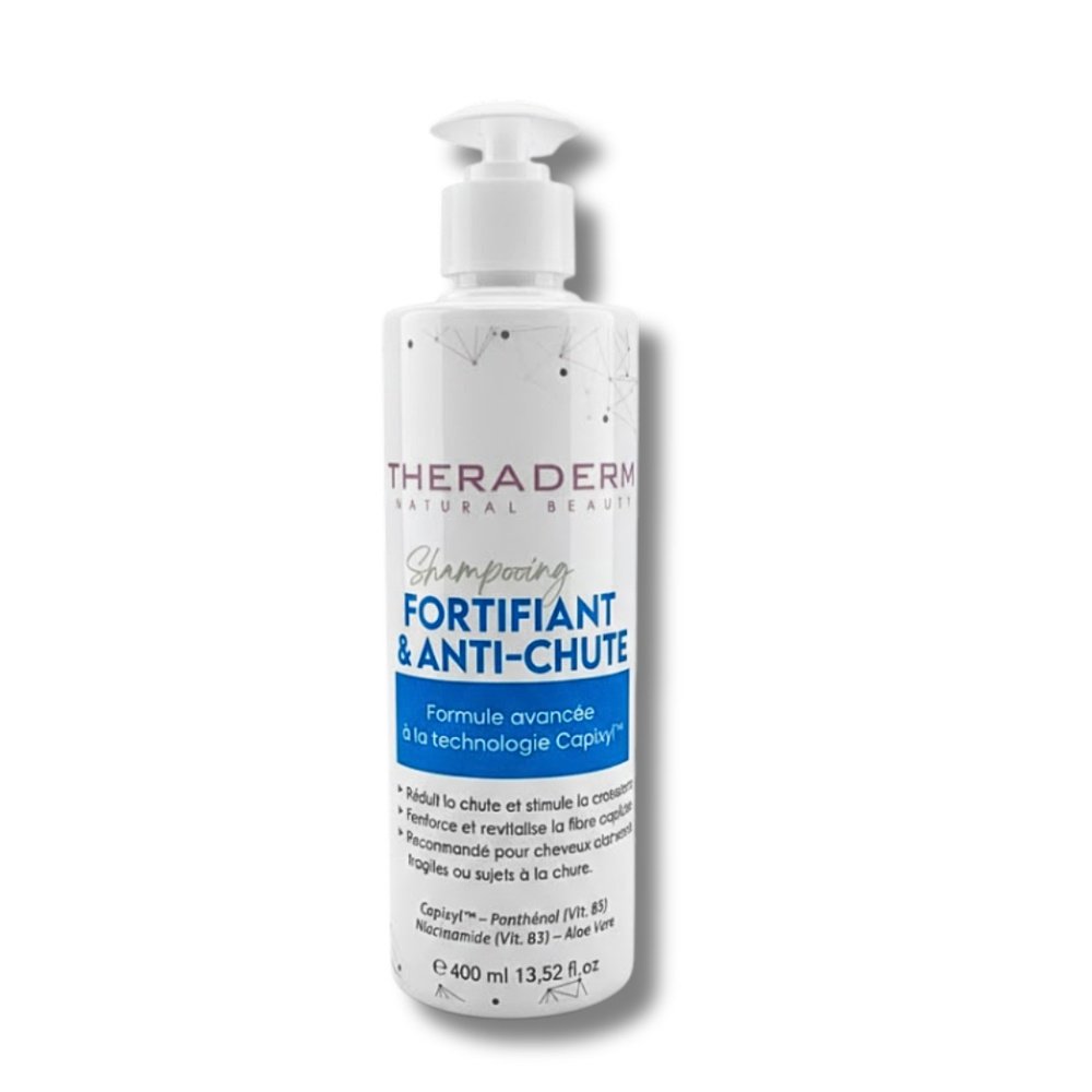 theraderm – shampoing fortifiant et anti chute – 400ml