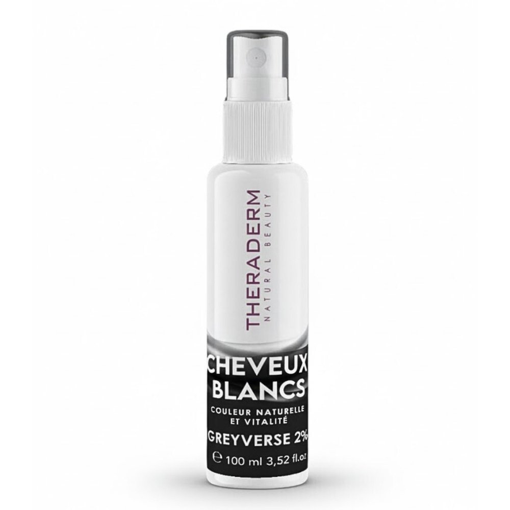 theraderm – spray anti cheveux blancs greyverse – 125ml