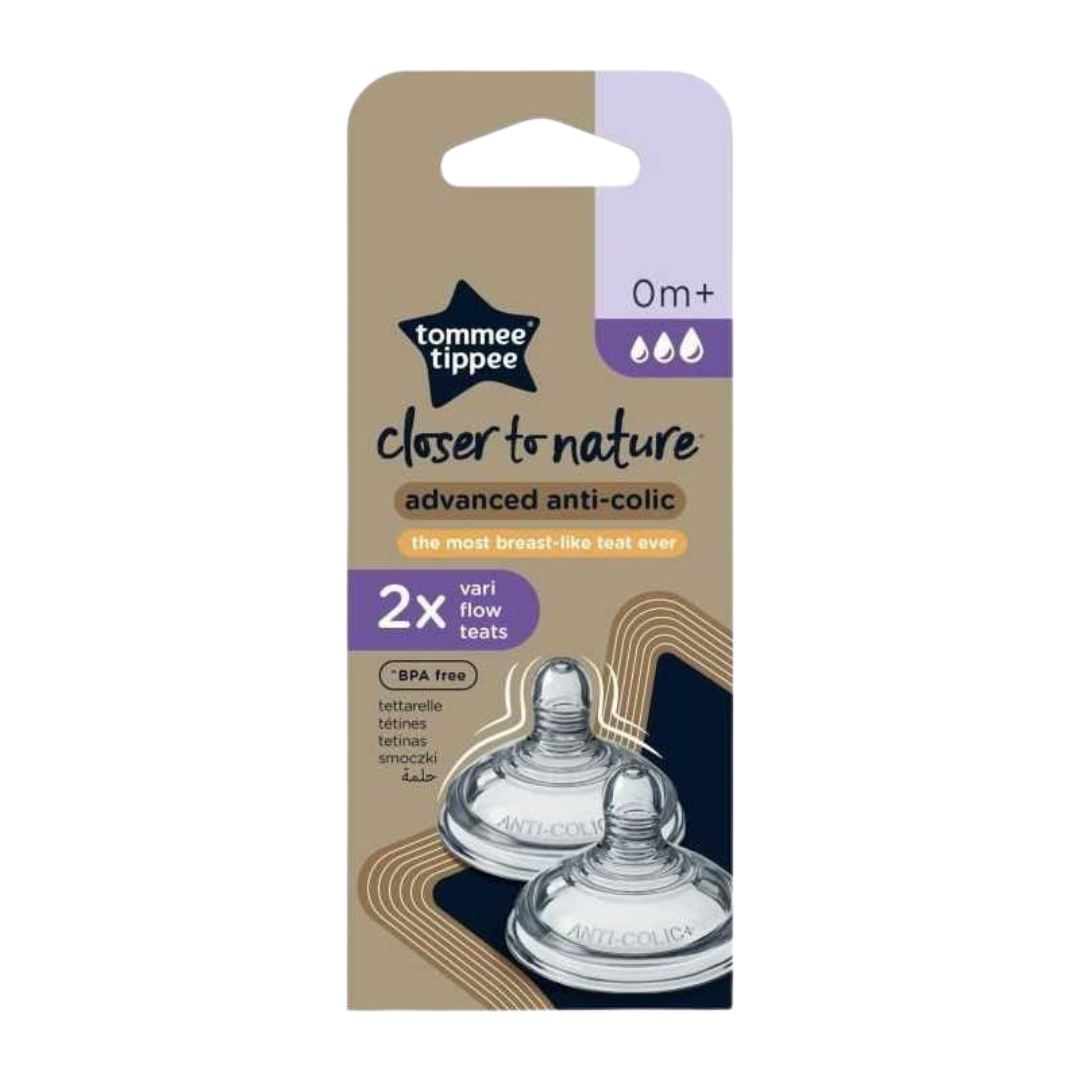 tommee tippee – 2 tetines debit rapide anti colique avance