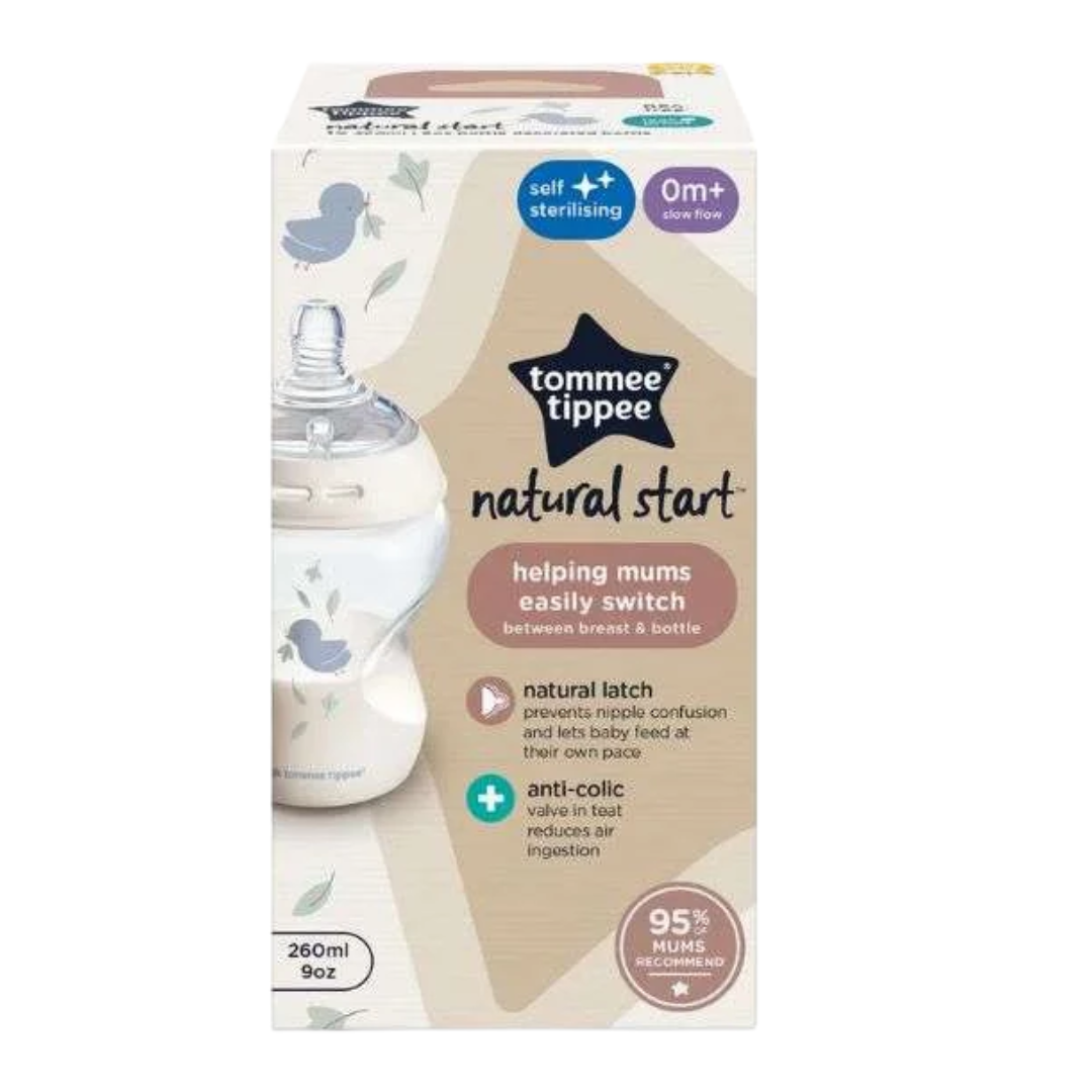 tommee tippee – biberon natural start decor 260ml +0m ref 42250206