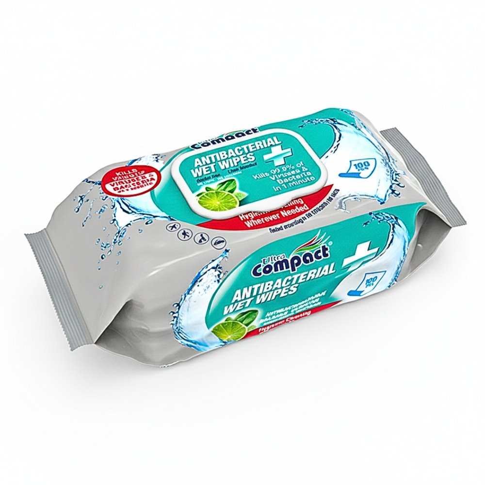 ultra compact – lingettes antibacterial 100 pieces