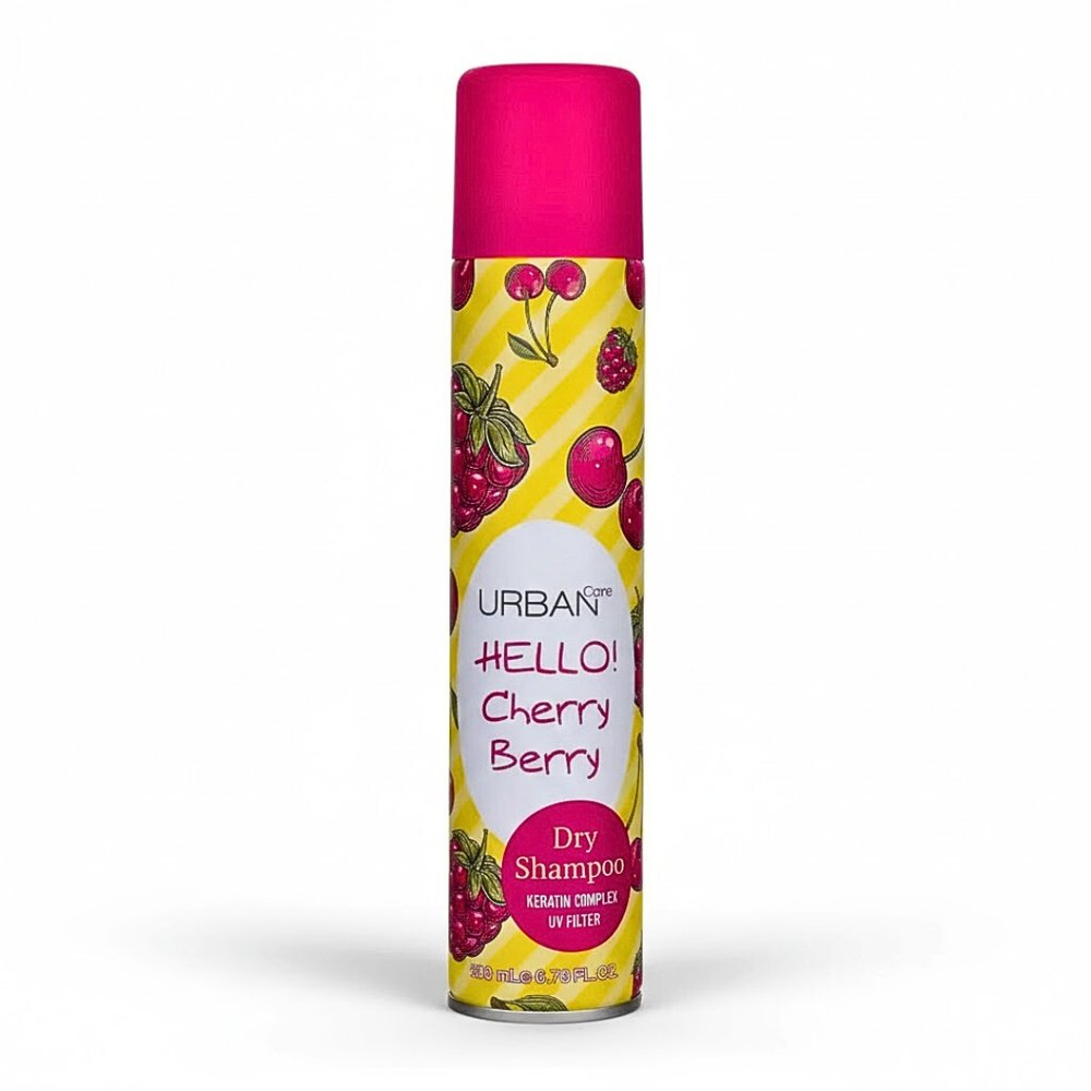 urban care – dry shampoing hello cherry berry – 200ml