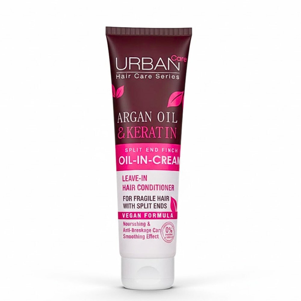 urban care – huile cream nourissant argan et keratin – 150ml