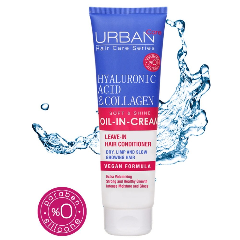 urban care – hyaluronic acid et collagen huile en creme – 150ml