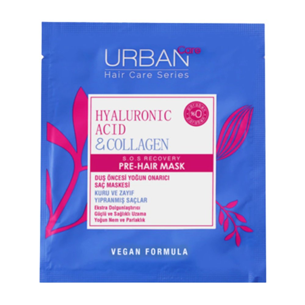 urban care – hyaluronic acid et collagen masque reparateur – 50ml