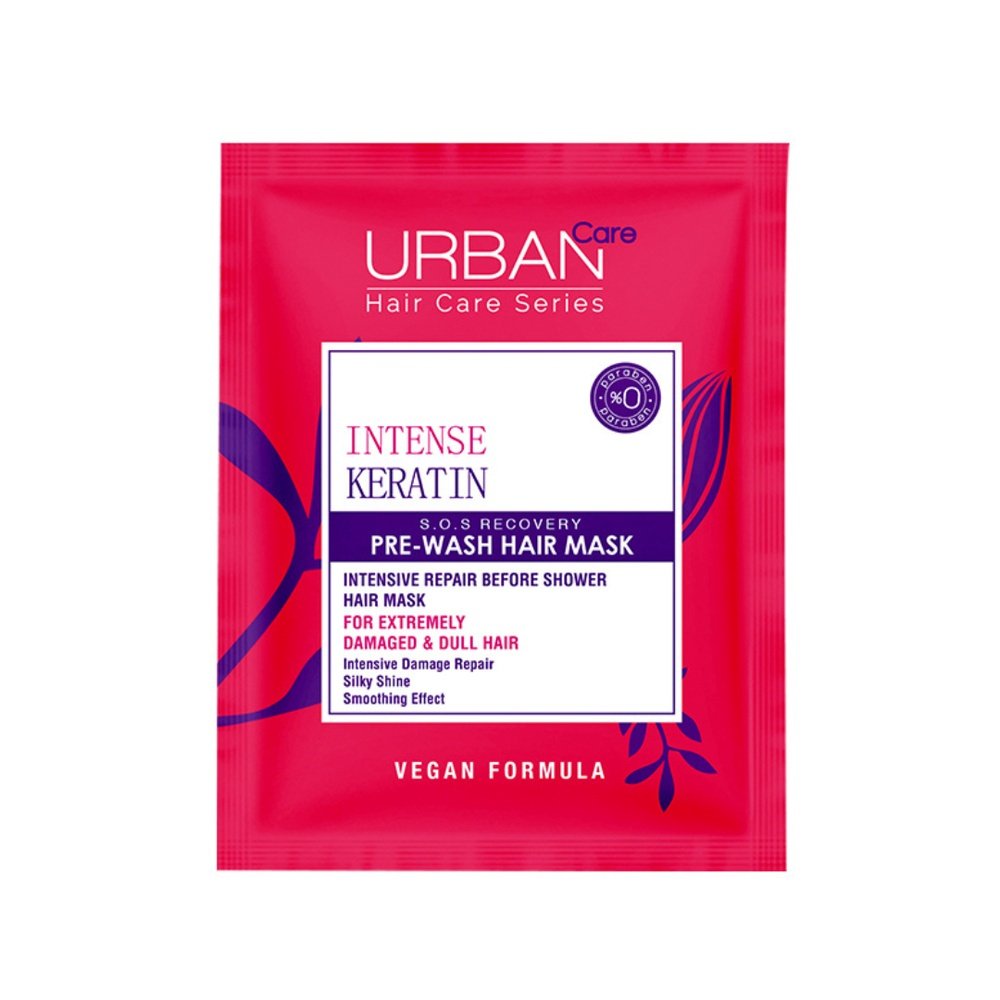 urban care – intense keratin masque reparateur avant lavage – 50ml