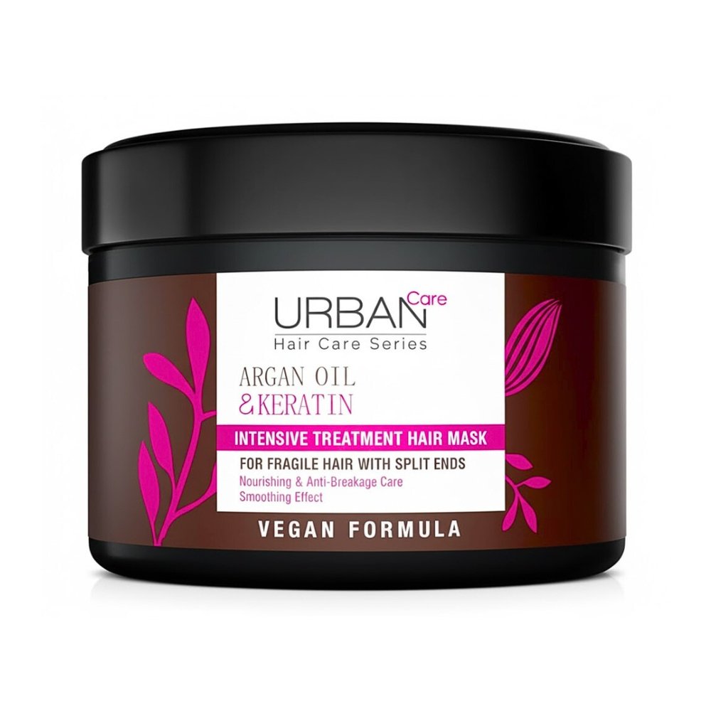 urban care – intensive hair mask argan oil et keratin – 230ml