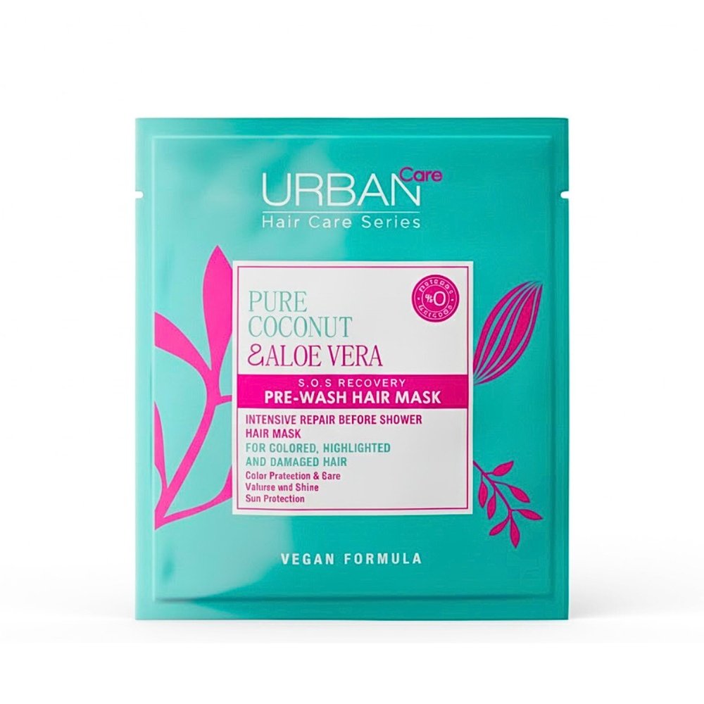 urban care – pure coconut et aloe vera hair mask – 50ml