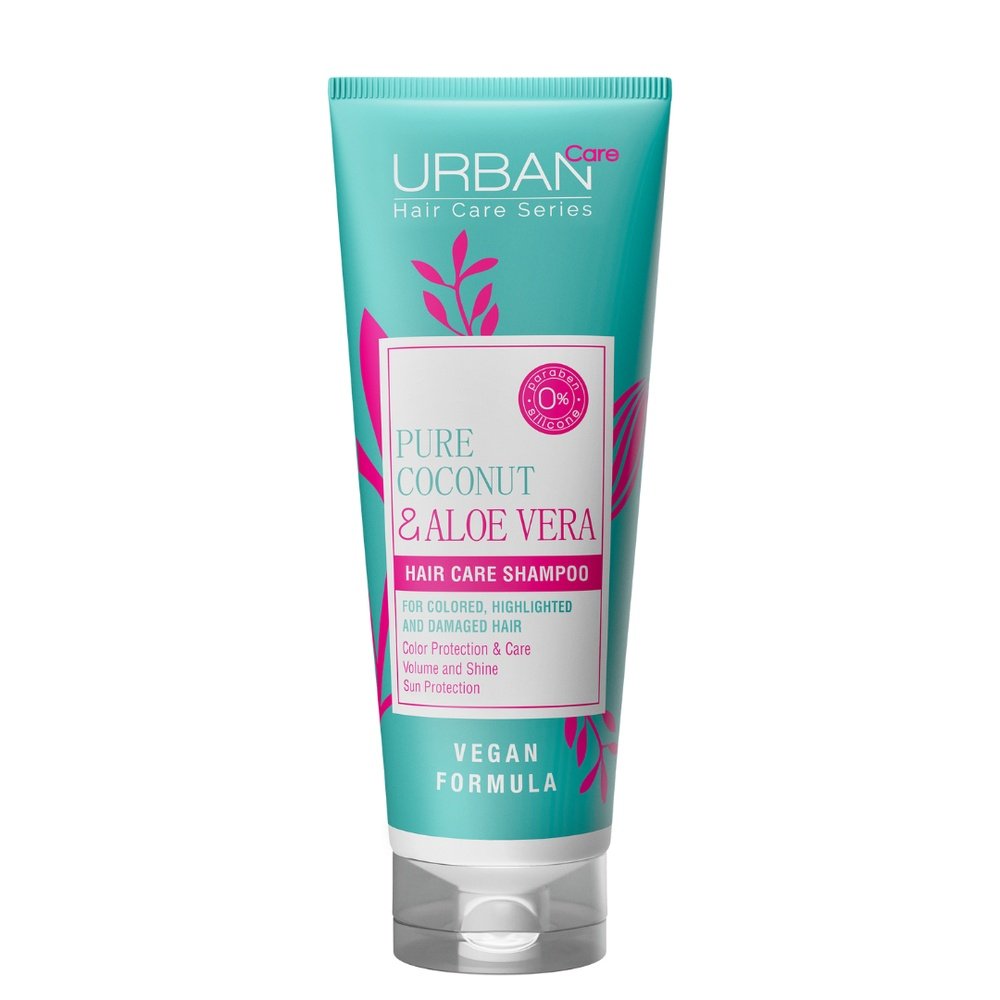 urban care – pure cocount et aloe vera shampoo – 250ml
