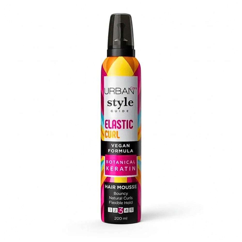 urban care – style guide elastic curl hair mousse – 200ml