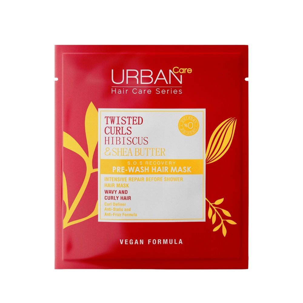 urban care – twisted curls hibiscus et shea butter hair mask – 50ml