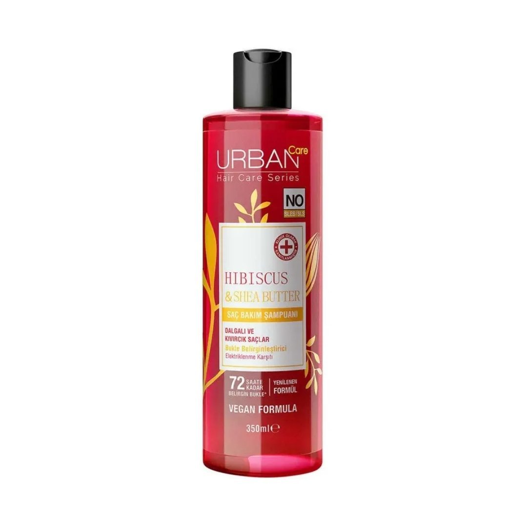 urban care – twisted curls hibiscus & shea butter no sulfate shampoing 350ml