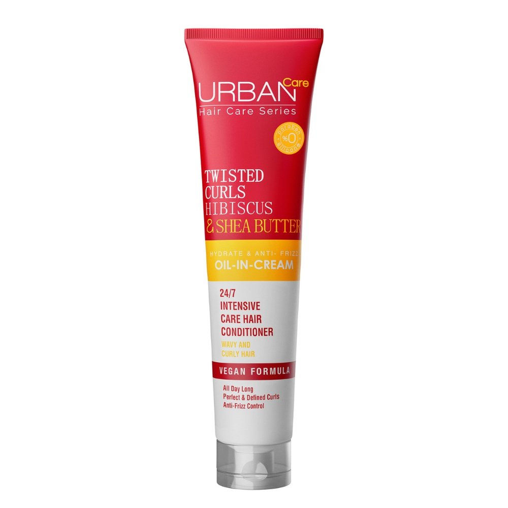 urban care – twisted curls hibiscus et shea butter oil in cream – 175ml