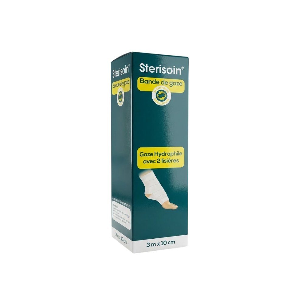 urgo – bande de gaze sterisoin 3m*10cm