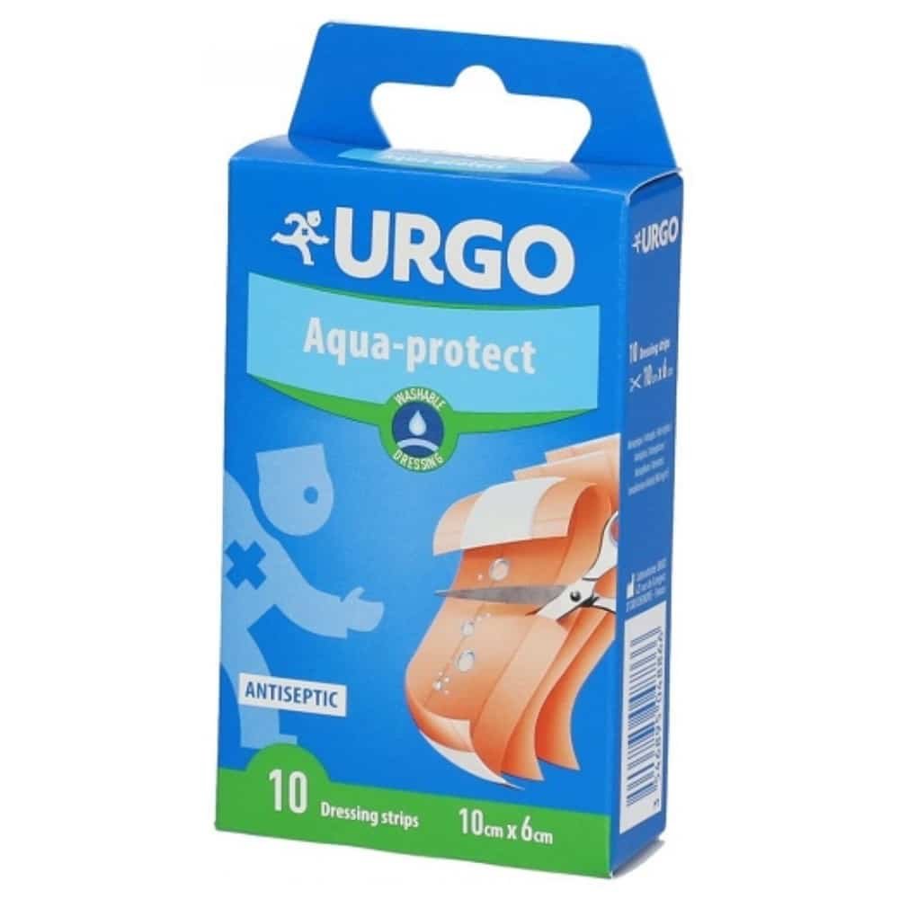 urgo – bande/pansement aqua protect 10x6cm – 10u