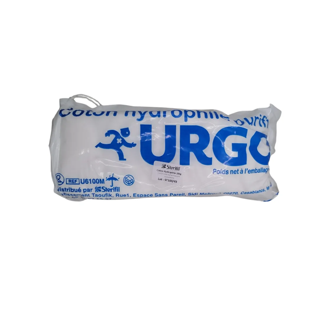 urgo – coton sterisoin hydrophile non sterile – 100g