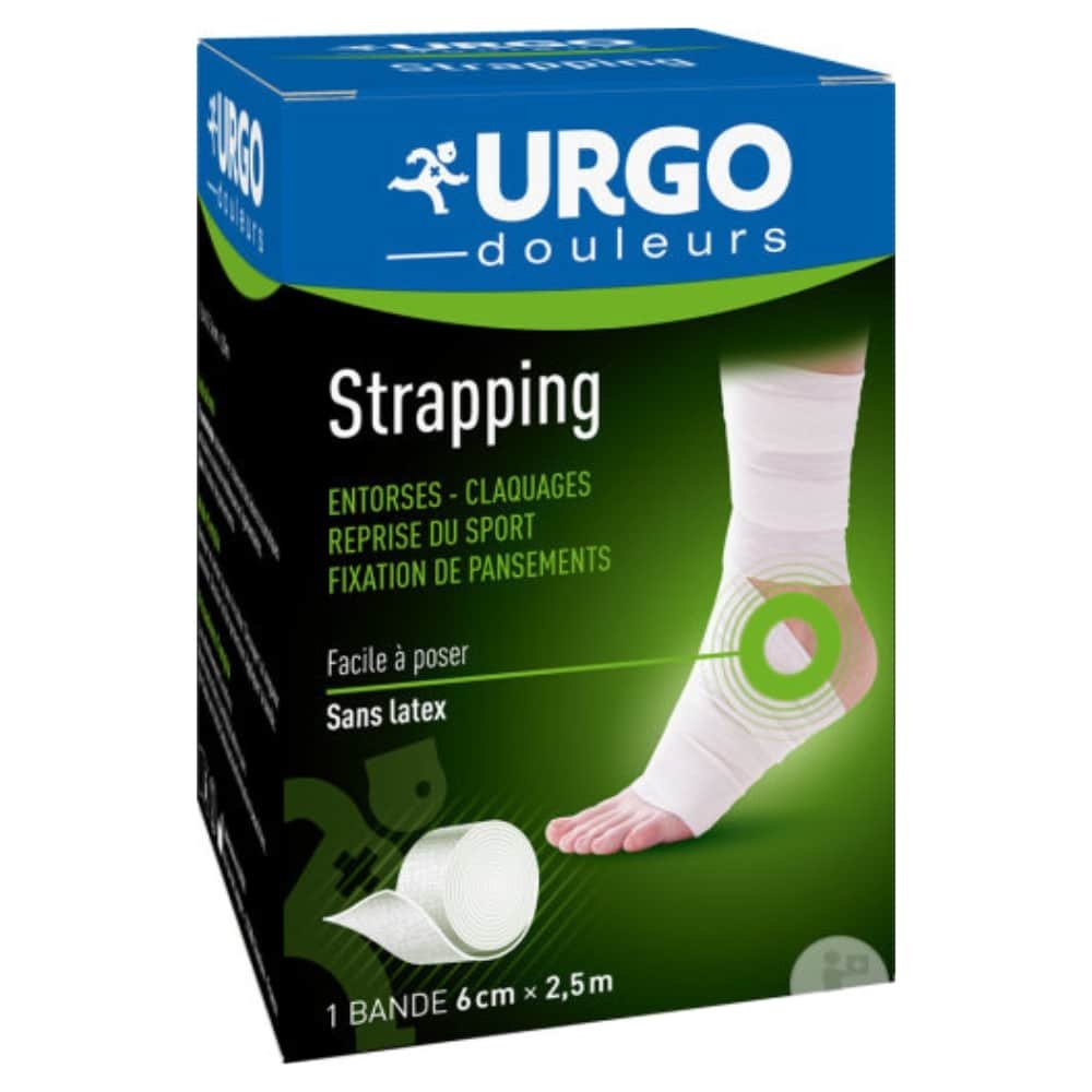 urgo – douleurs strapping bande 6cmx2,5m – 1u