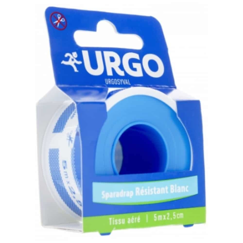 urgo – syval rouleau de sparadrap resistant tissu aere 5mx2,5cm – 1u