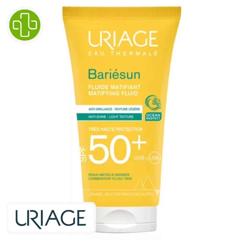 uriage – bariesun fluide matifiant anti brillance spf50+ – 50ml