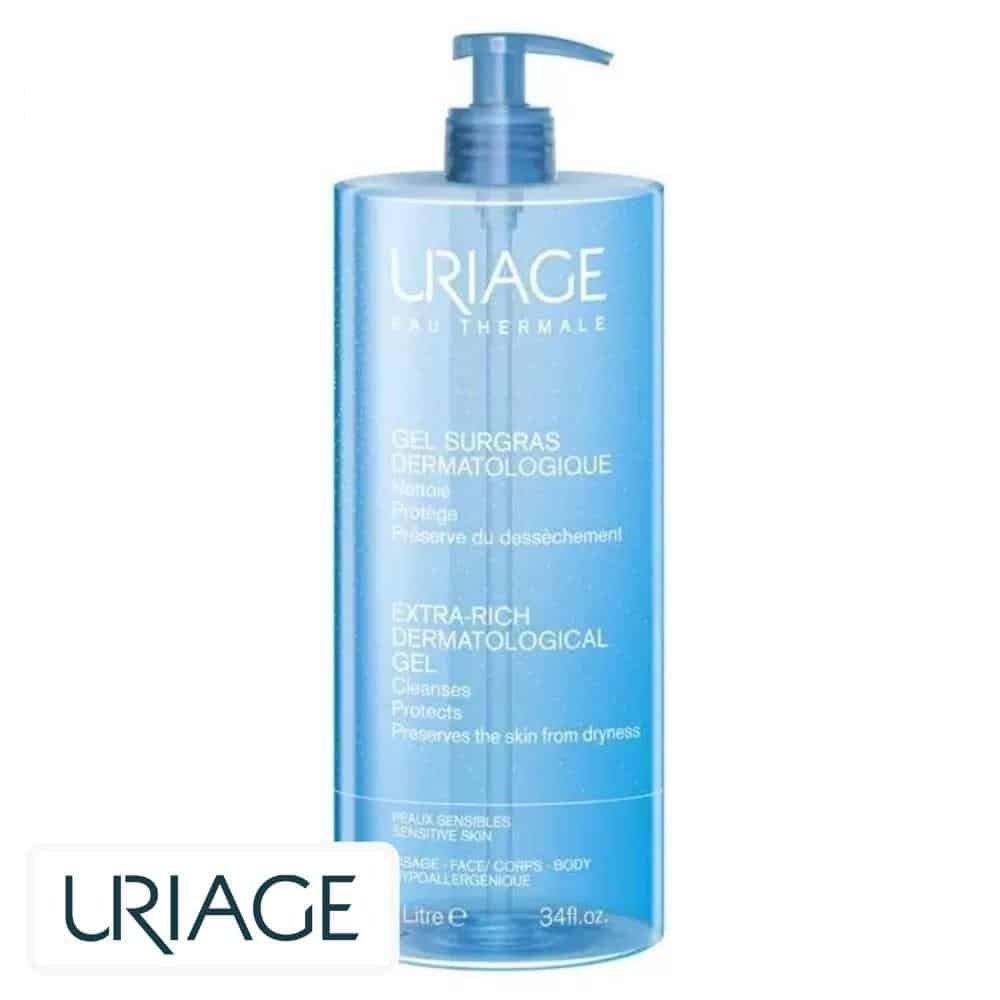 uriage – soins et hygiene gel surgras dermatologique – 1l