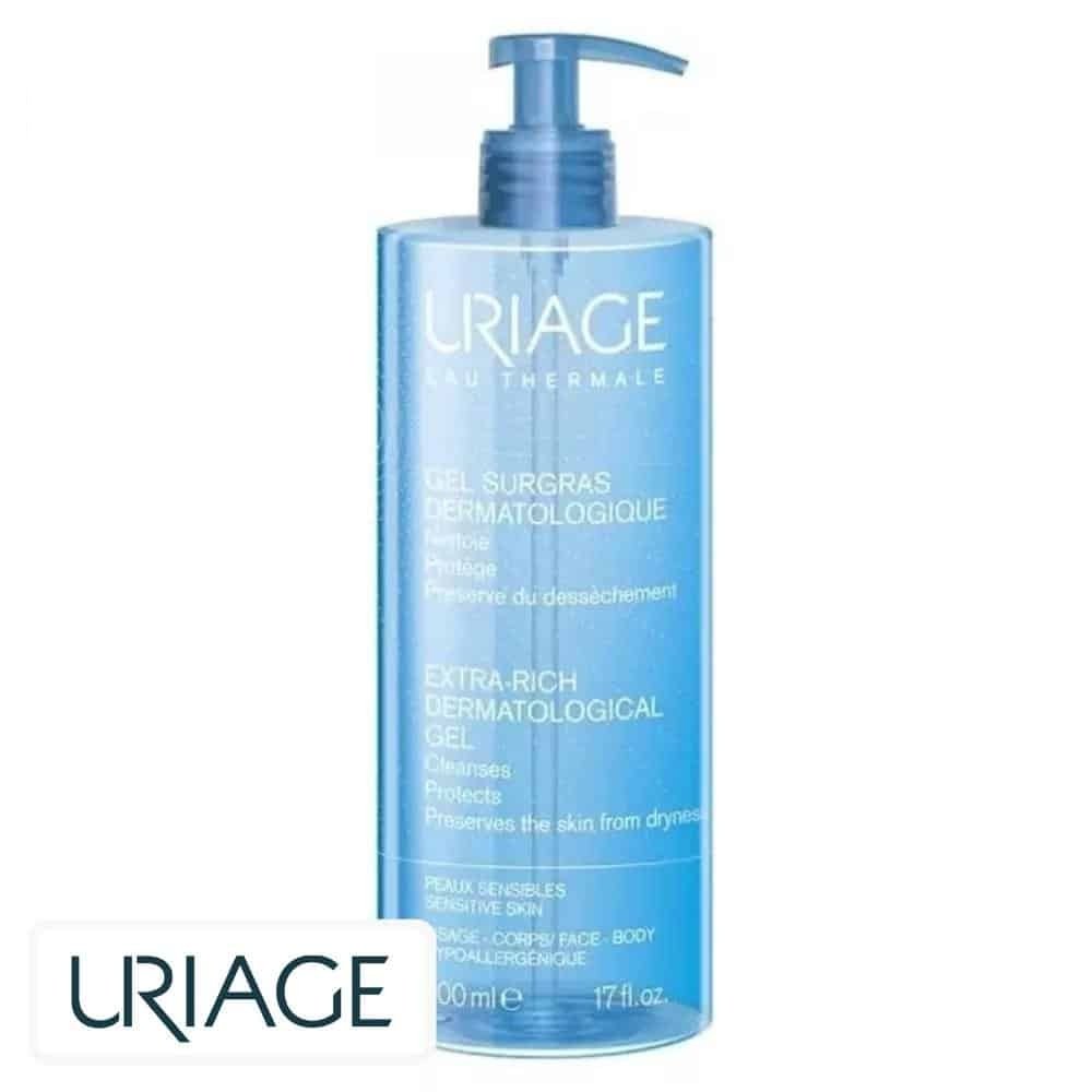 uriage – soins et hygiene gel surgras dermatologique – 500ml