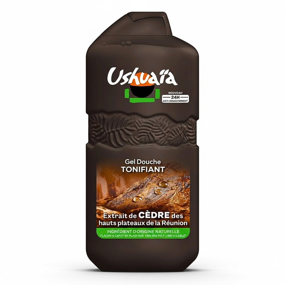 ushuaia – gel douche tonifiante cedre – 280ml