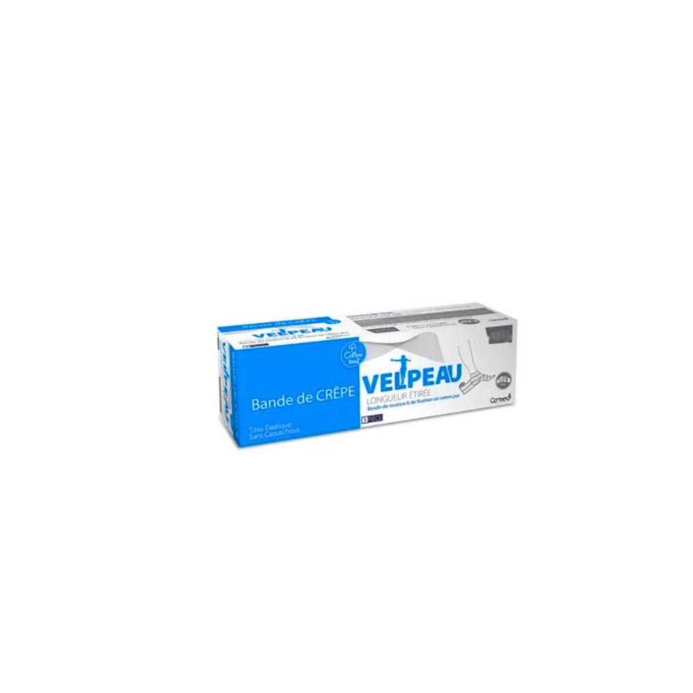 velpeau – bande de crepe bleu 15cm