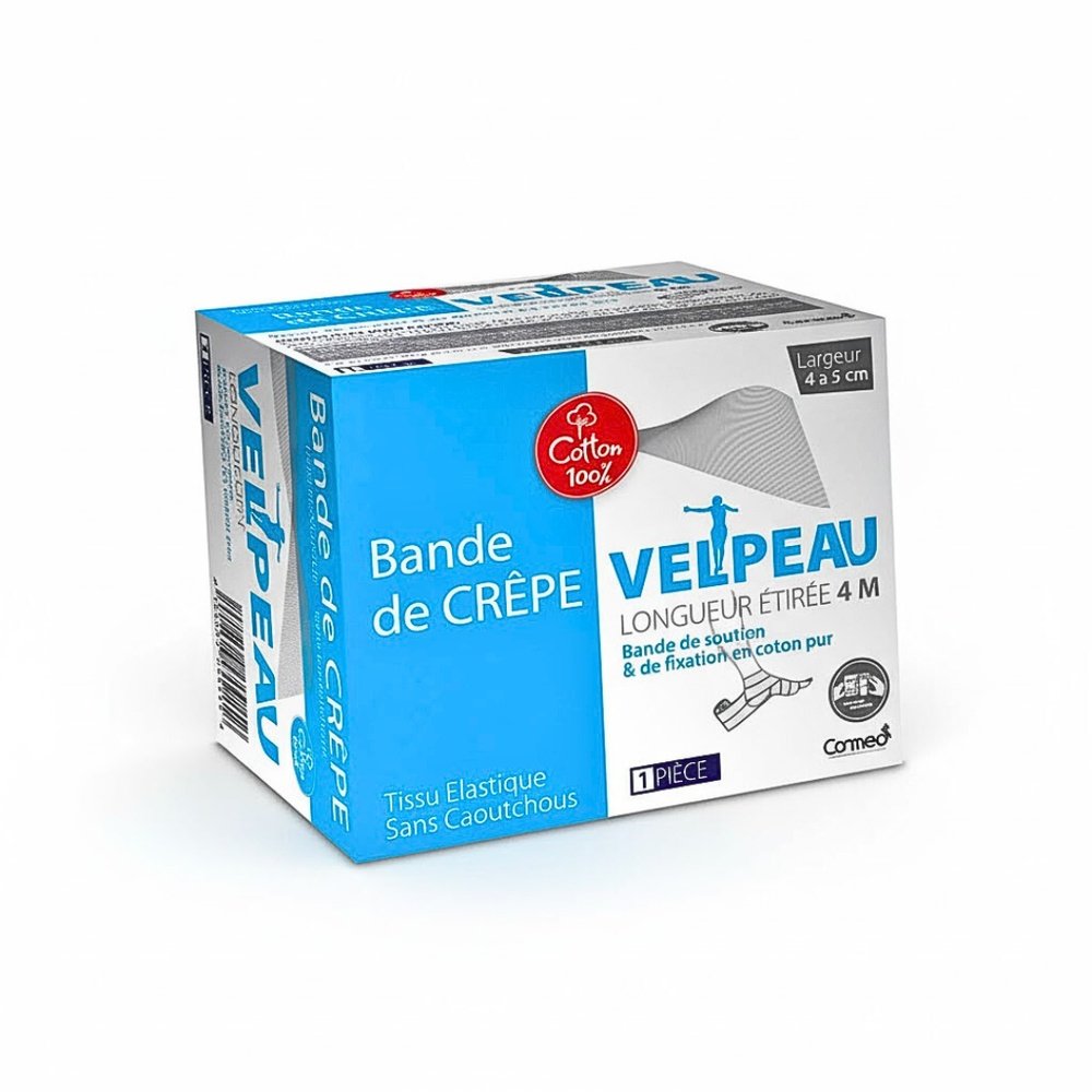 velpeau – bande de crepe bleu 5cm