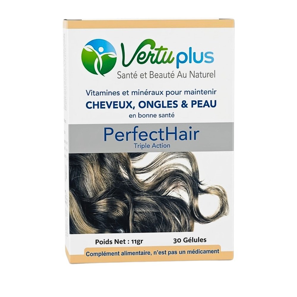vertuplus – perfect hair cheveux+ongles et peau 30elules