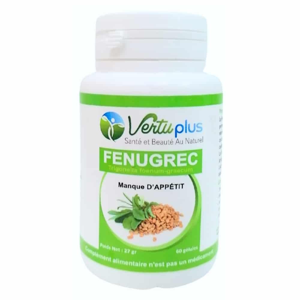 vertuplus – fenugrec manque d’appetit – 60 gelules
