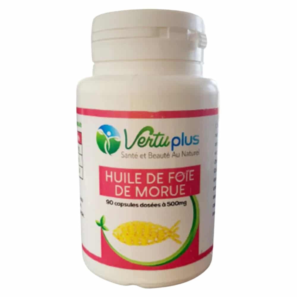 vertuplus – huile de foie de morue 500mg – 90 gelules