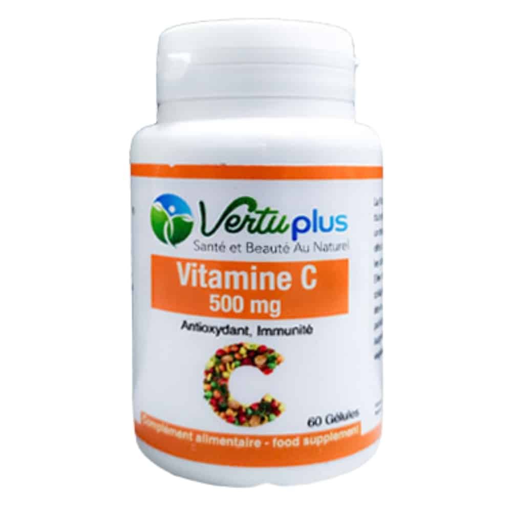vertuplus – vitamine c antioxydant et immunite 500mg – 60 gelules