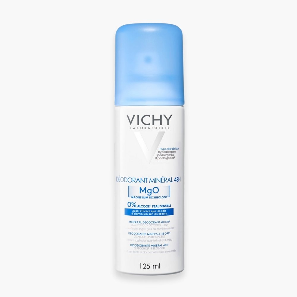 vichy – deodorant aerosol mineral mgo peau sensible 48h – 125ml