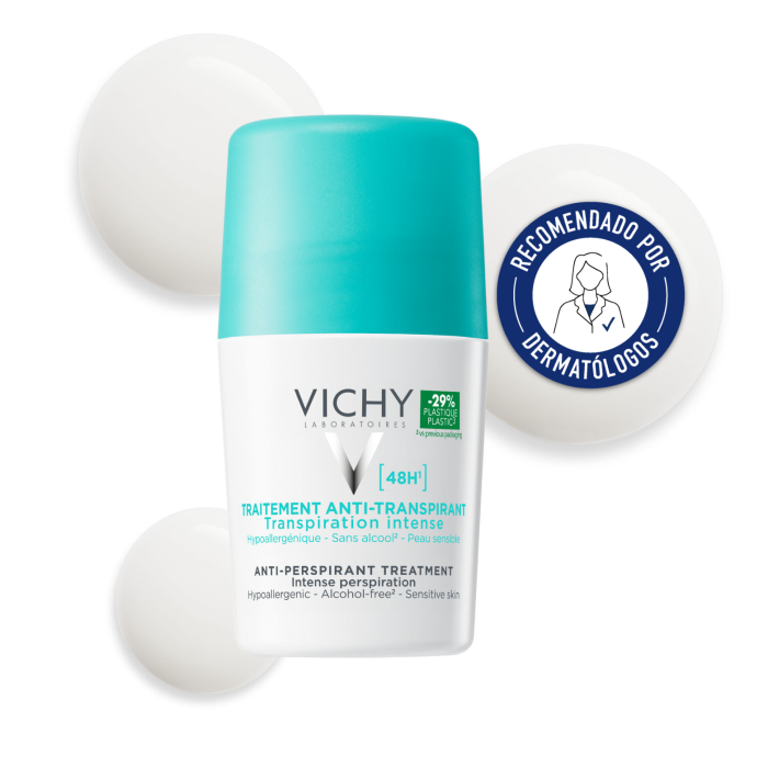 vichy – deodorant anti transpirant roll on 48h intense – 50ml