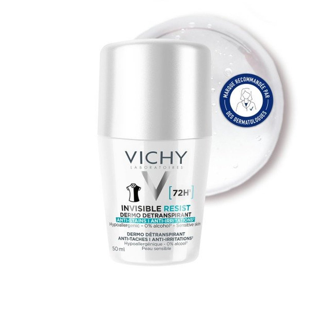 vichy – deodorant roll on invisible resist dermo detranspirant anti taches anti irritations 72h – 50ml vichy – deodorant roll on invisible resist dermo detranspirant anti taches anti irritations 72h – 50ml