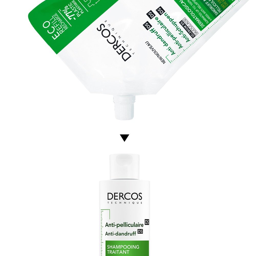 vichy – dercos ds shampoing traitant anti pelliculaire cheveux secs eco recharge – 390ml vichy – dercos ds shampoing traitant anti pelliculaire cheveux secs eco recharge – 390ml