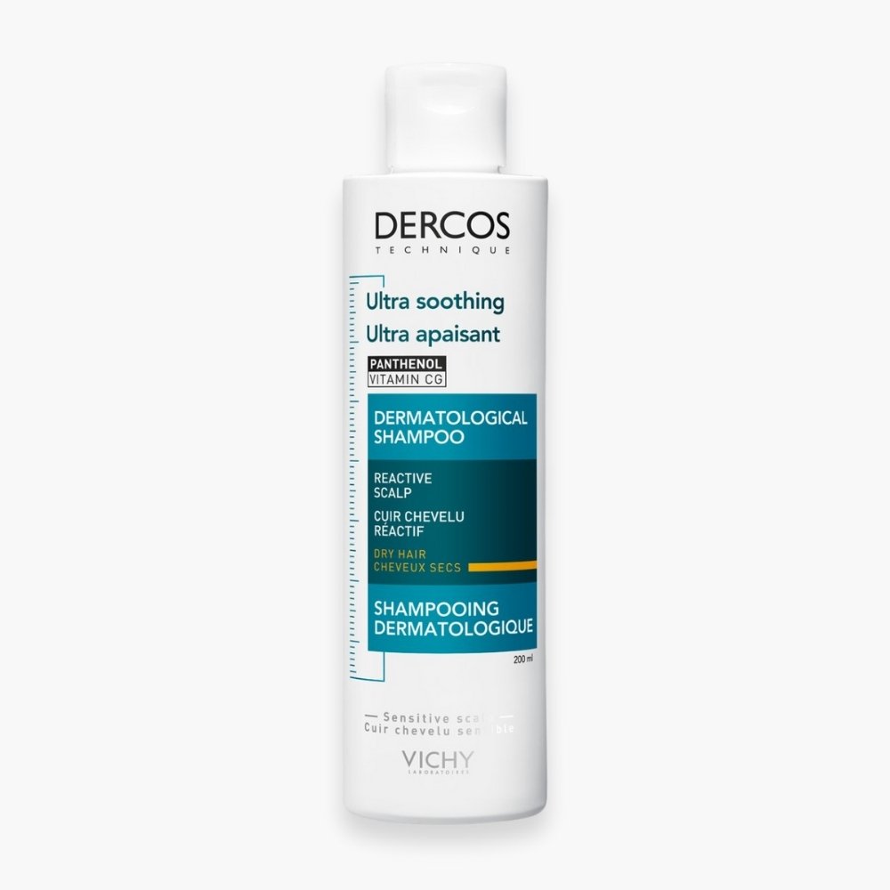 vichy – dercos ultra apaisant shampoing dermatologique cheveux secs – 200ml