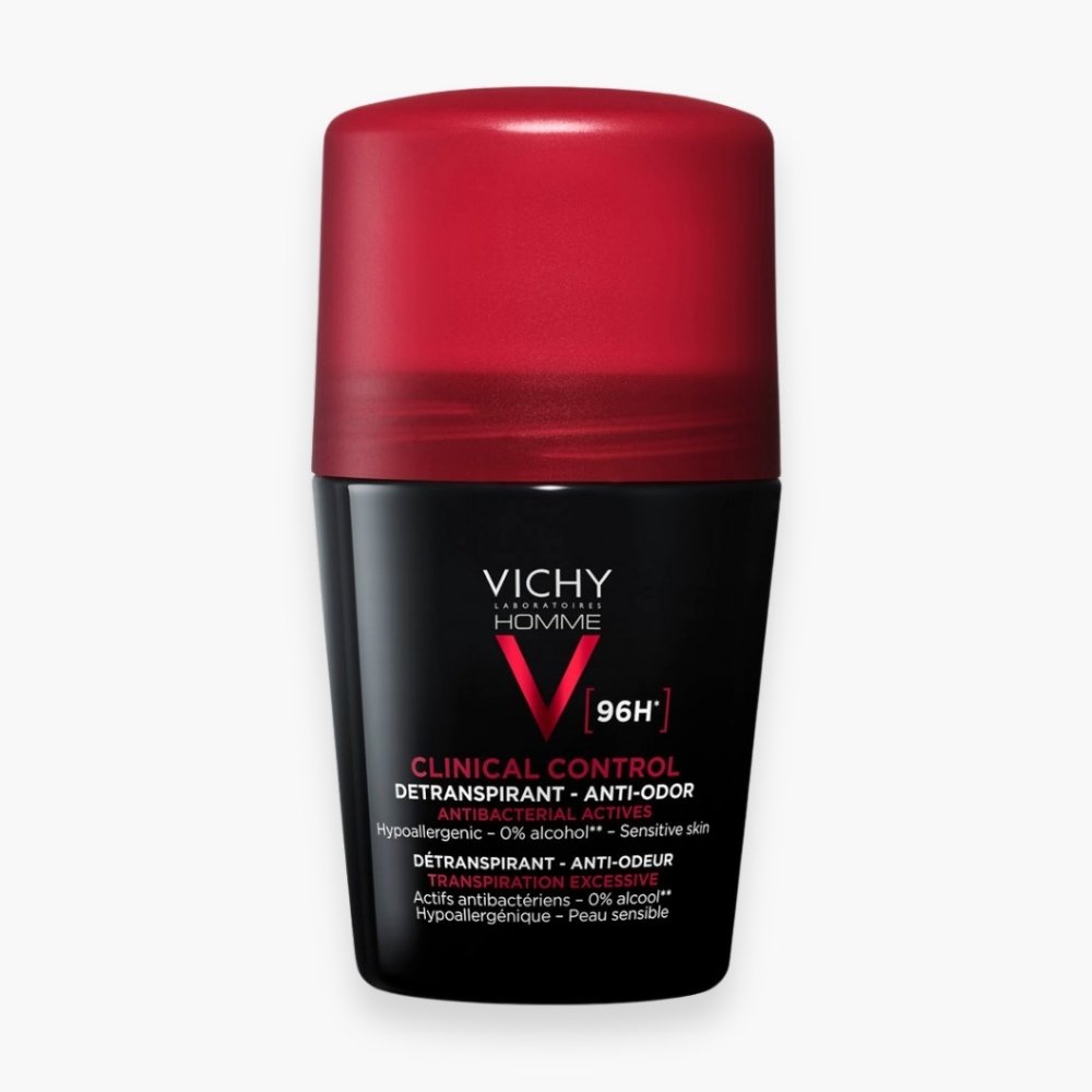 vichy – homme deodorant roll on clinical control detranspirant anti odeur 96h – 50ml