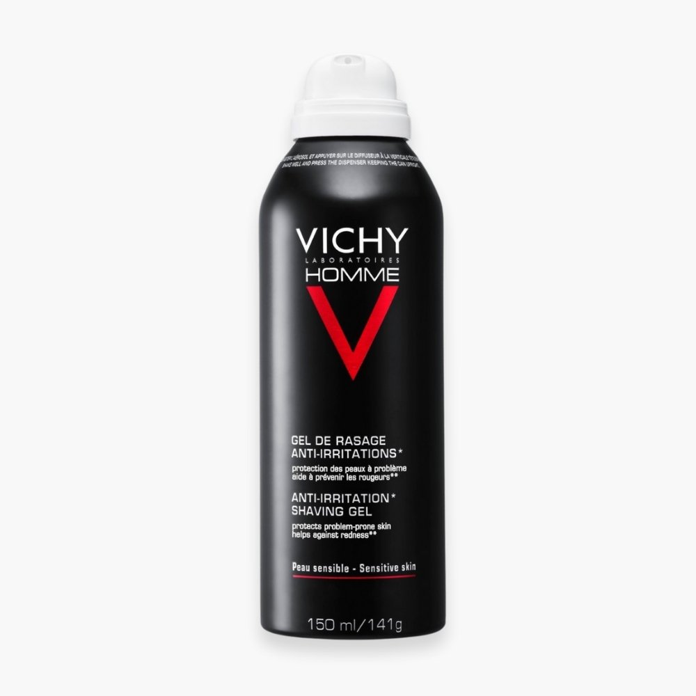 vichy – homme sensi shave gel de rasage anti irritations – 150ml