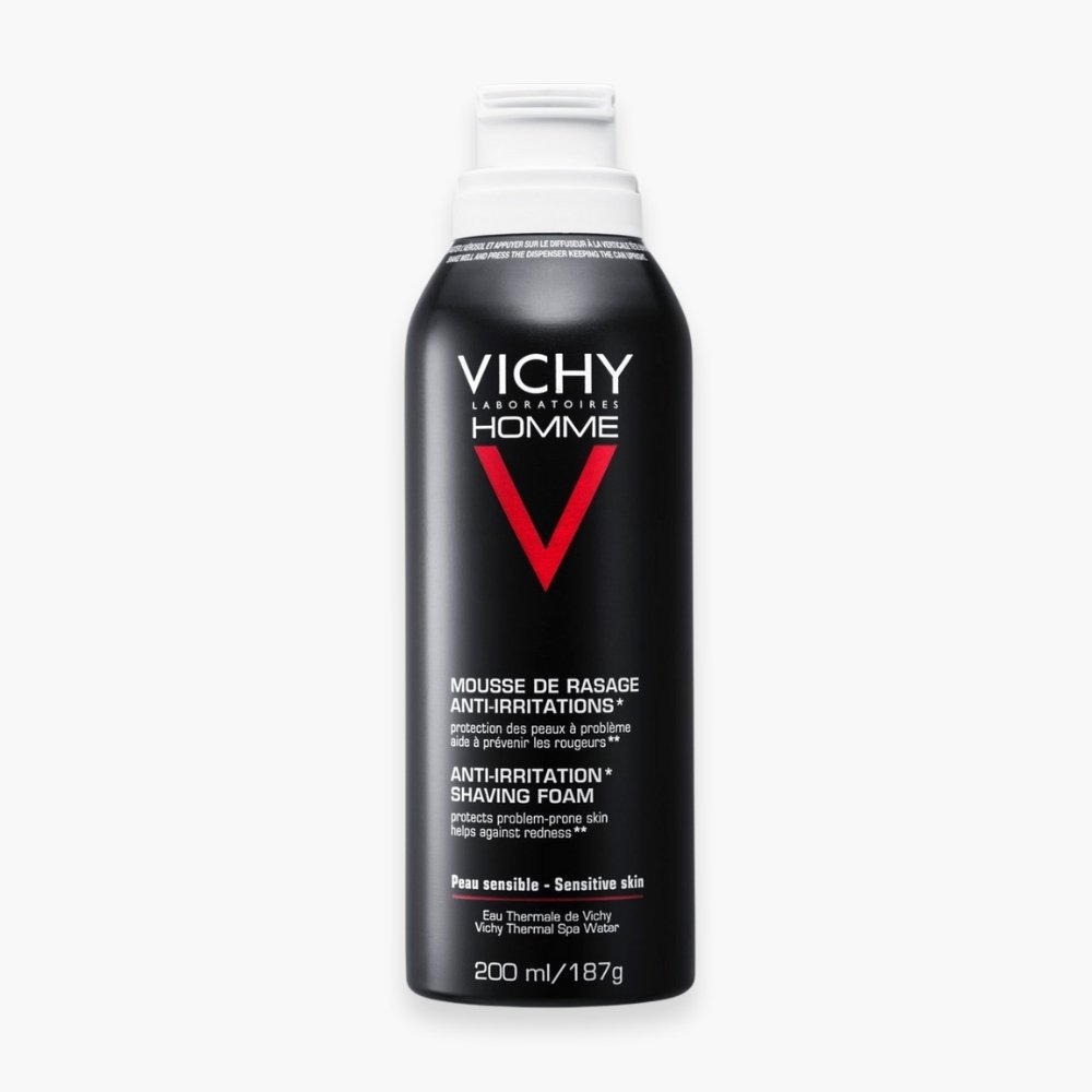 vichy – homme sensi shave mousse de rasage anti irritations – 200ml