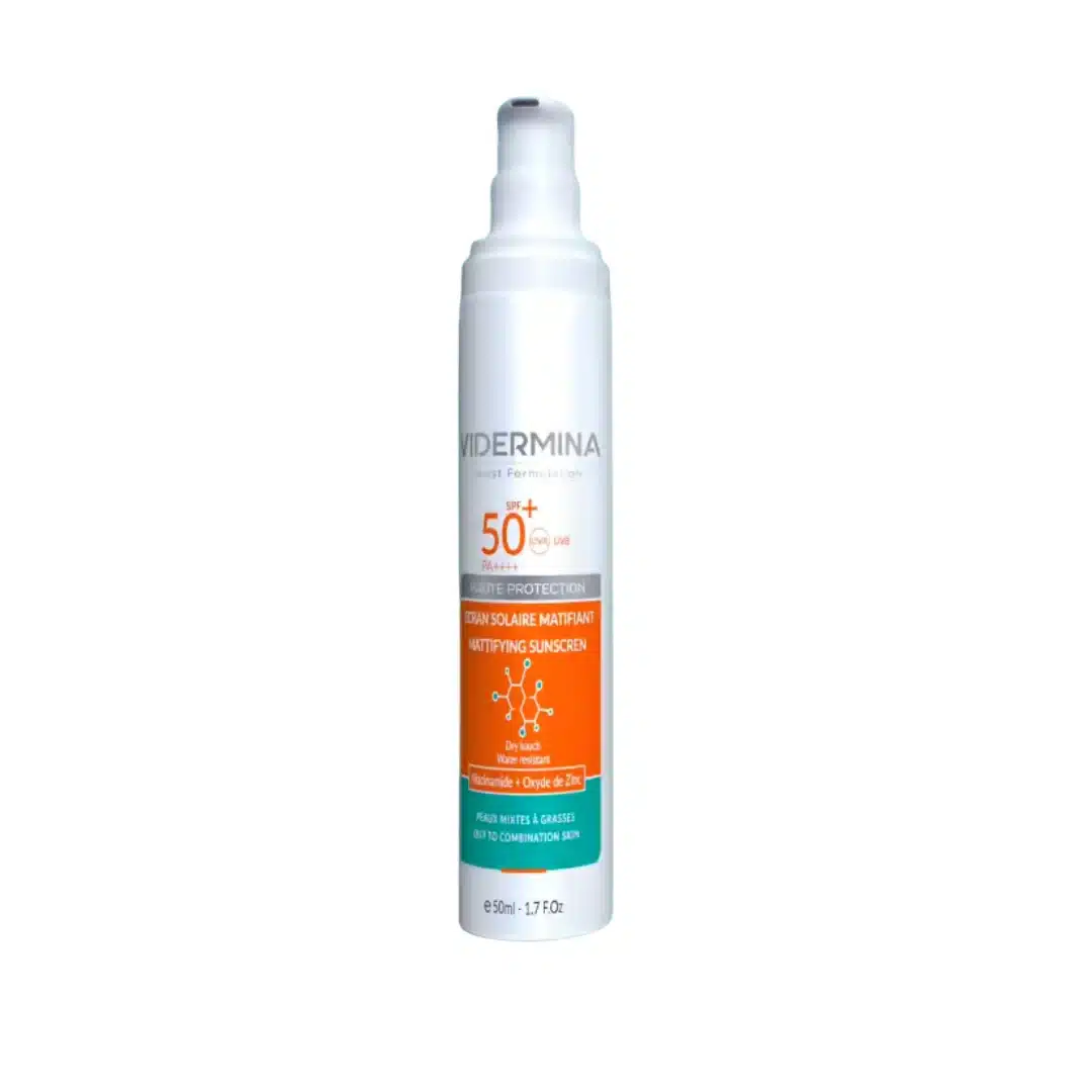 viedermina – ecran solaire matifiant spf50+ – 50ml