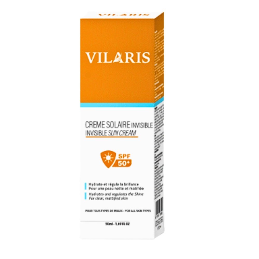 vilaris – creme solaire invisible spf50+ – 50ml