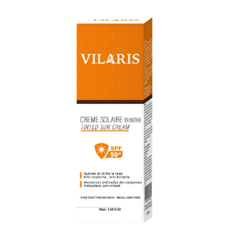 vilaris – creme solaire teintee spf50+ – 50ml